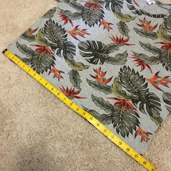 Tropical Botanical Floral Cotton Short Sleeve Tee - Picture 12 of 14